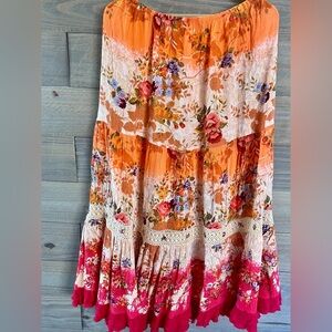 MAXI PEASANT SKIRT - FESTIVAL ARTSY - MAXIMALIST STYLE